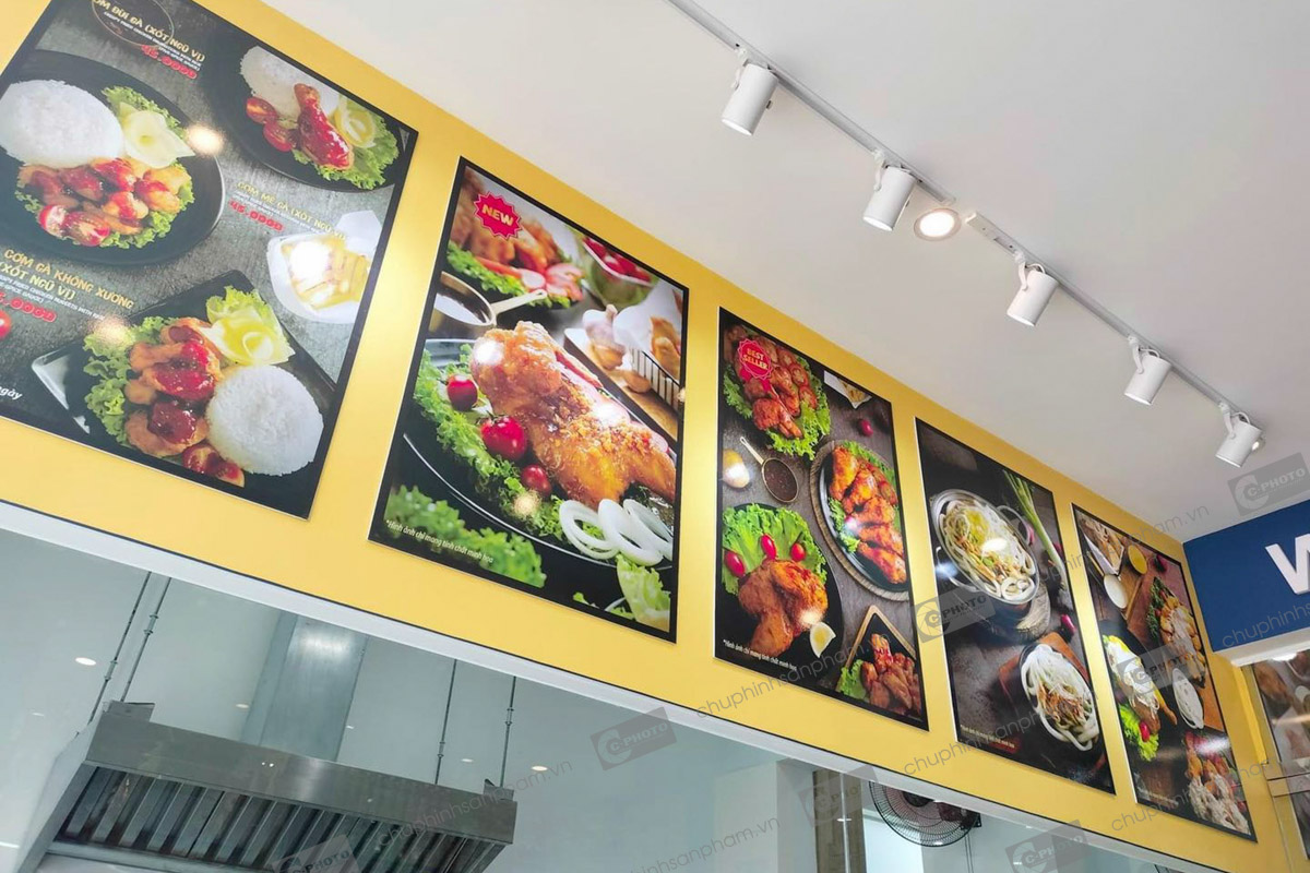 Chụp ảnh món ăn Hàn Quốc in ấn trong nhà hàng